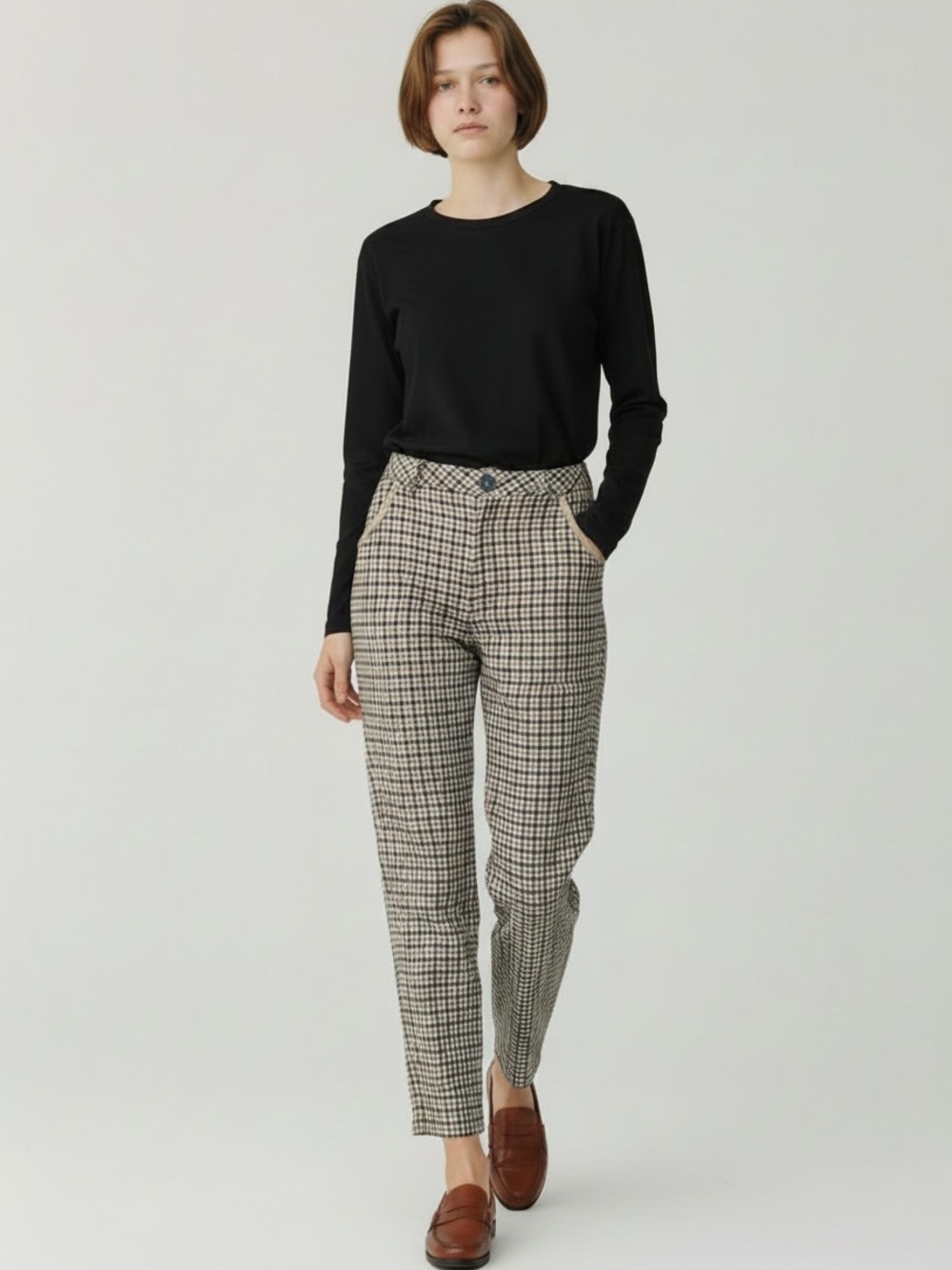 Top Shop plaid trousers size 8